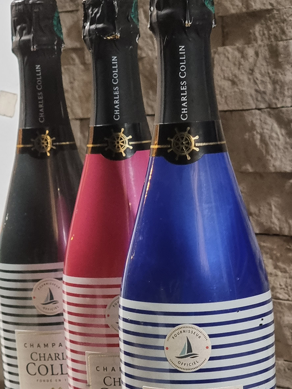 Cave à vin et champagne dans un restaurant Sainte-Luce